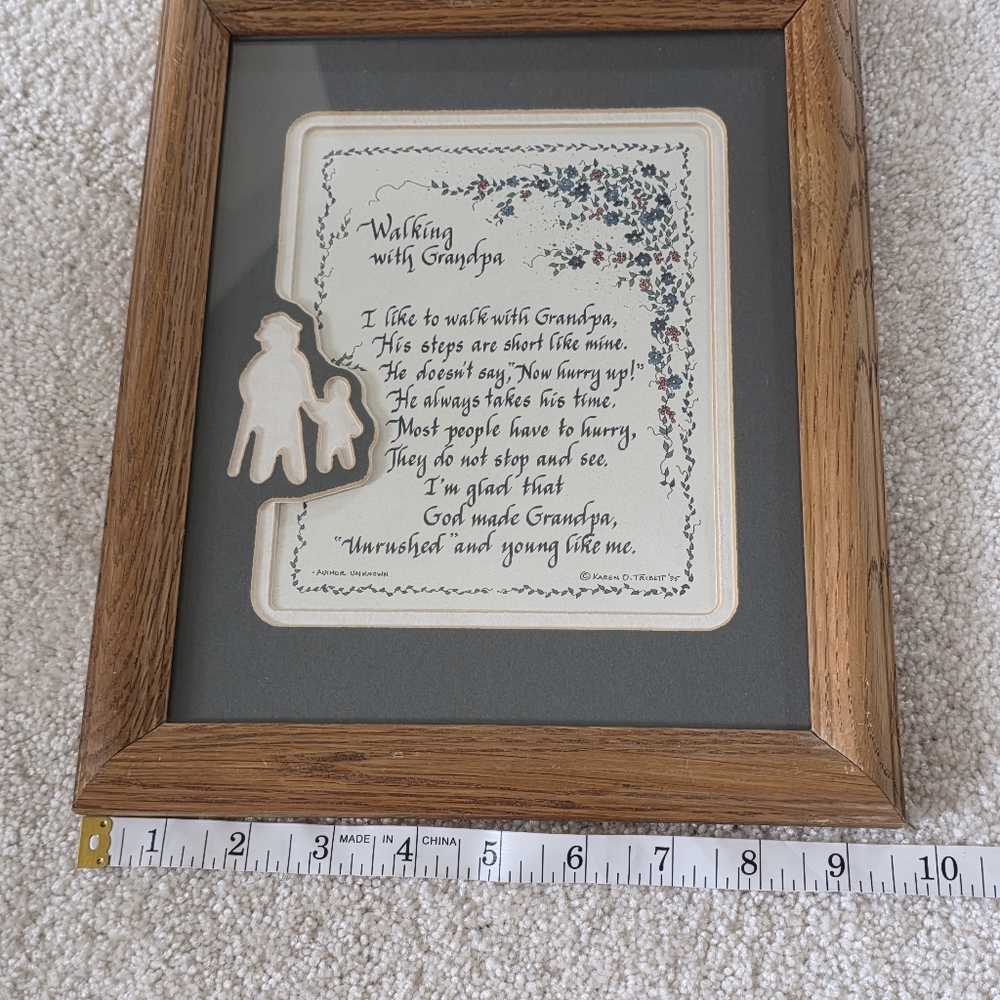 Walking With Grandpa Framed Signed Print - Picture 10 of 16